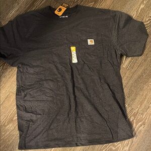 Carhartt Men’s Charcoal Short-Sleeve Pocket Tee